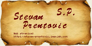Stevan Prentović vizit kartica